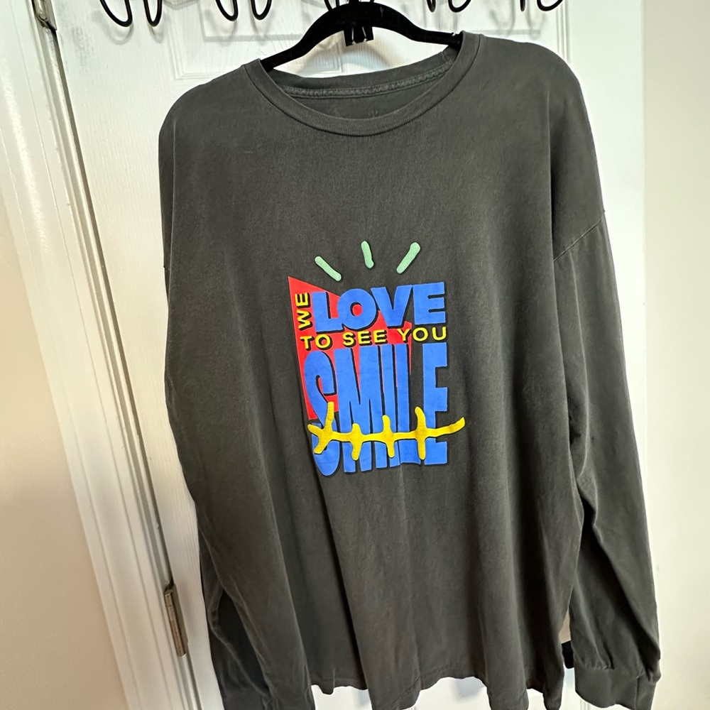 Travis Scott Gray Long Sleeve Shirt